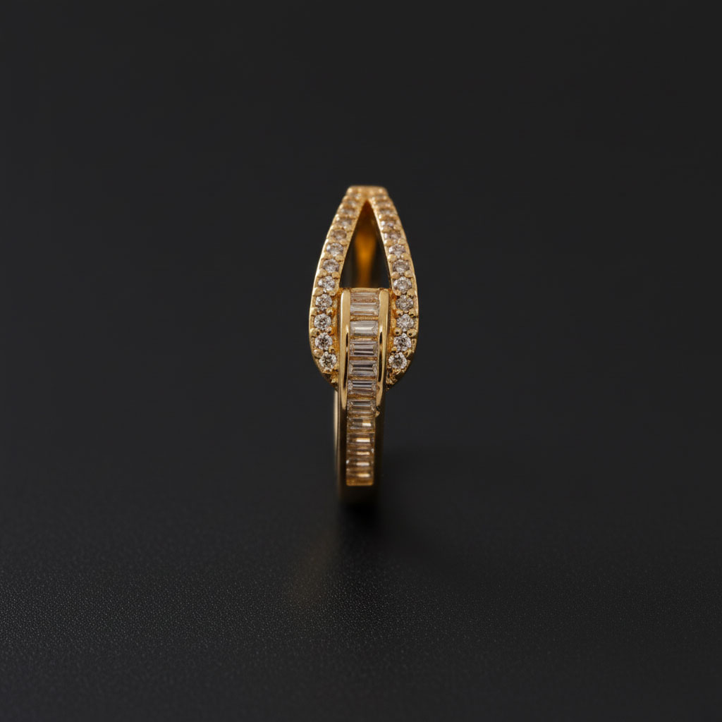 Anillo Ajustable Sovering (Circonias Corte Baguette) - Imagen 2